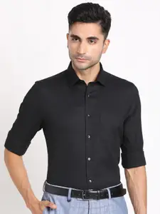 Turtle Standard Slim Fit Spread Collar Pure Cotton Formal Shirt
