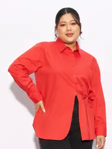 SASSAFRAS Curve Plus Size Pure Cotton Casual Shirt