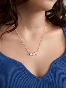 MINUTIAE Rose Gold-Plated Necklace