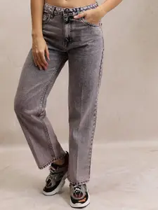 Tokyo Talkies Women Straight Fit Heavy Fade Jeans