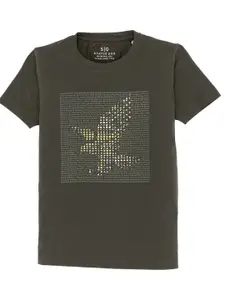 Status Quo Boys Printed V-Neck T-shirt