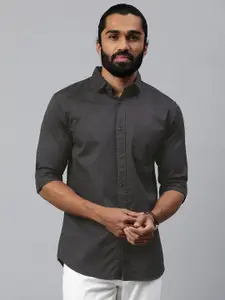 Majestic Man Comfort Slim Fit Opaque Cotton Casual Shirt