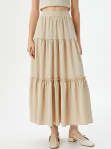 Koton Tiered Flared Maxi Skirt