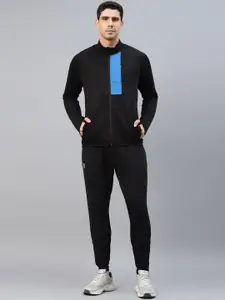 DIDA Mock Collar Contrast Detailed Comfort Fit Sports Jogger Set