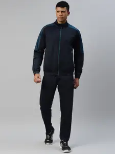 DIDA Colourblocked Premium Athletic Comfort Fit Activewear Jacket With Track Pant