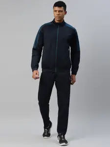 DIDA Mock Collar Comfort Fit Sports Tracksuit With Side Taping Detail
