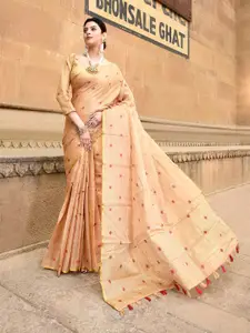 elora Polka Dot Woven Design Zari Saree