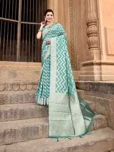 elora Chevron Woven Design Zari Saree