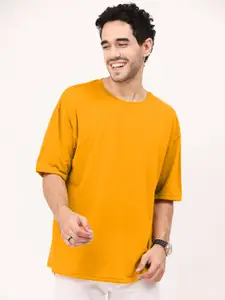 Leotude Round Neck Drop Shoulder Sleeves T-Shirt
