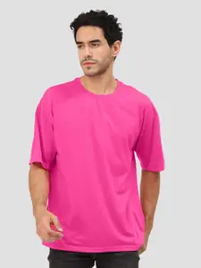 Leotude Round Neck Drop Shoulder Sleeves T-Shirt