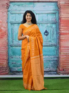 JALTHER Geometric Printed Pure Cotton Saree