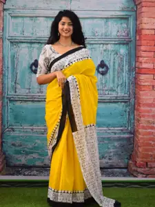 JALTHER Pure Cotton Block Print Saree