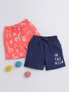 BUMZEE Infant Boys Pack Of 2 Printed Cotton Shorts