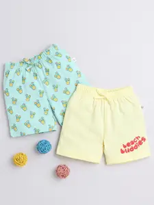BUMZEE Infant Boys Pack Of 2 Printed Cotton Shorts
