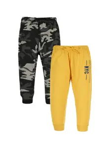 PLUM TREE Boys Pack Of 2 Pure Cotton Joggers