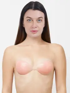 COLOR STYLE Set of 2 Pieces Non-Wired Lightly Padded Reusable Stick-On Bra