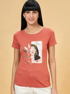 Honey by Pantaloons Graphic Printed Short Sleeves Cotton T-shirt