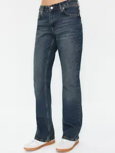 Trendyol Women Clean Look Light Fade Pure Cotton Jeans