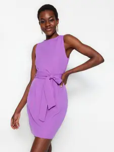 Trendyol Round Neck Sheath Dress