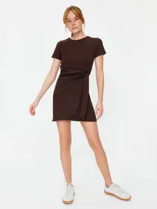 Trendyol Round Neck Sheath Mini Dress