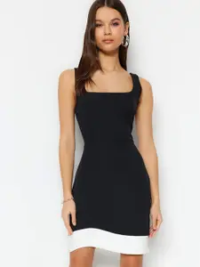 Trendyol Square Neck Sheath Mini Dress