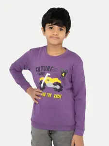 BAESD Boys Typography Printed Pullover Cotton Sweatshirt