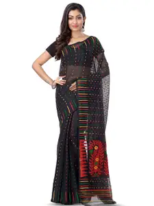 Ruuprekha Woven Design Silk Cotton Jamdani Saree