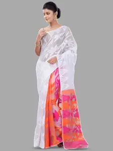 Ruuprekha Floral Woven Design Pure Cotton Jamdani Saree