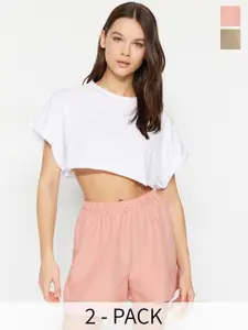 Trendyol Women Pack Of 2 Lounge Shorts