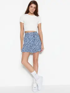 Trendyol Floral Printed A-Line Skirt