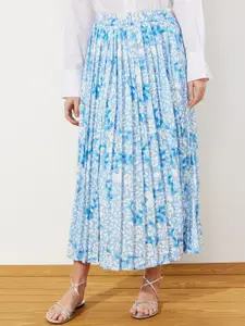 Trendyol Floral Printed Flared Midi Skirt