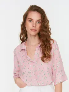 Trendyol Floral Print Shirt Style Top