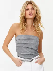 Trendyol Striped Strapless Tube Top