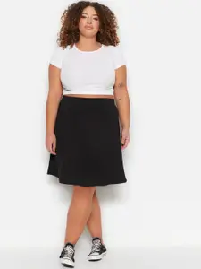 Trendyol Plus Size A-Line Knee Length Skirt