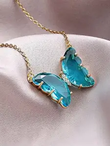 EL REGALO Minimal Stone-Studded Necklace