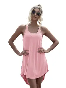 StyleCast Pink T-shirt High-Low Dress