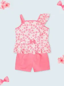 Budding Bees Girls Printed Top with Shorts
