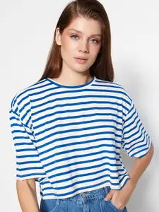 Trendyol Striped Round Neck T-shirt