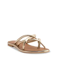 ERIDANI No Back Strap Open Toe Flats