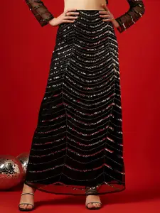 STREET 9 Embellished Maxi A-Line Skirt