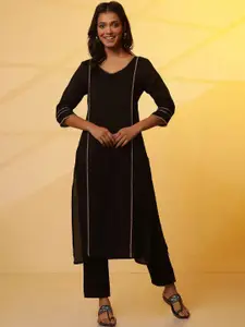 AURELIA V-Neck Straight Kurta