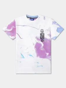 R&B Boys Abstract Printed Cotton T-Shirt