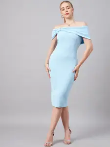 Orchid Hues Off-Shoulder Bodycon Dress