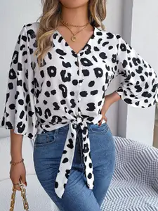 StyleCast Women Animal Opaque Printed Casual Shirt