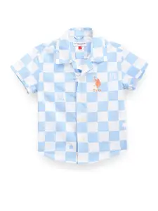 U.S. Polo Assn. Kids Boys Classic Checked Pure Cotton Casual Shirt