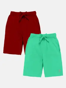 KiddoPanti Boys Pack Of 2 Pure Cotton Shorts