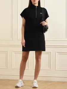 DKNY Mock Neck Extended Sleeves T-shirt Dress