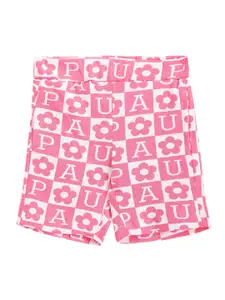 U.S. Polo Assn. Kids Girls Floral Printed Shorts
