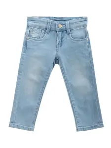 U.S. Polo Assn. Kids Boys Classic Slim Fit Light Fade Stretchable Jeans