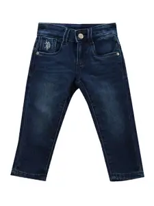 U.S. Polo Assn. Kids Boys Classic Slim Fit Light Fade Stretchable Jeans